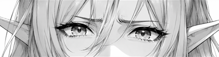 Manga eye close-up